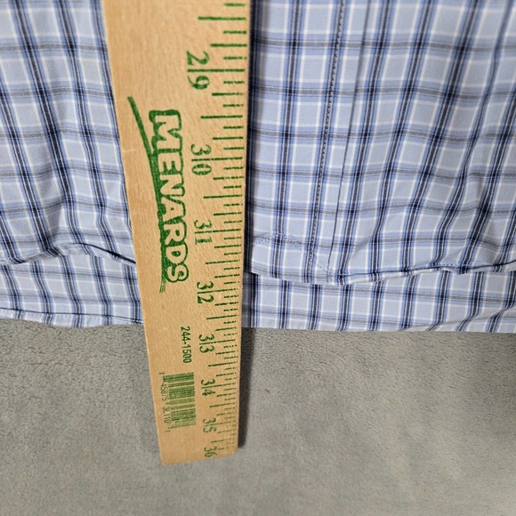 Ralph Lauren Blake shirt Large Plaid check‎ blue gray Long Sleeve button down - Picture 7 of 11